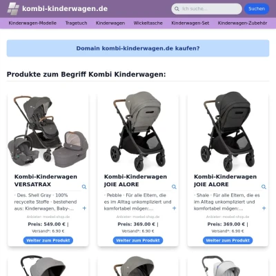 Screenshot kombi-kinderwagen.de