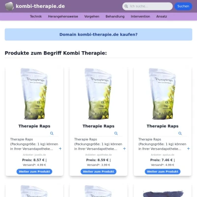 Screenshot kombi-therapie.de