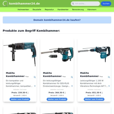 Screenshot kombihammer24.de