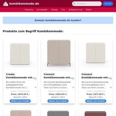 Screenshot kombikommode.de