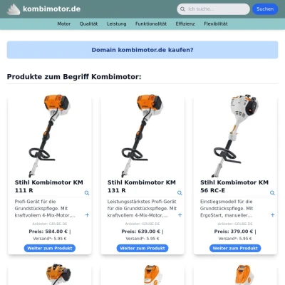 Screenshot kombimotor.de