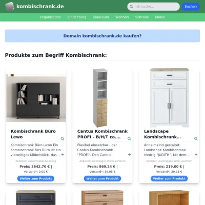 Screenshot kombischrank.de