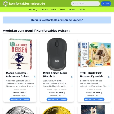 Screenshot komfortables-reisen.de