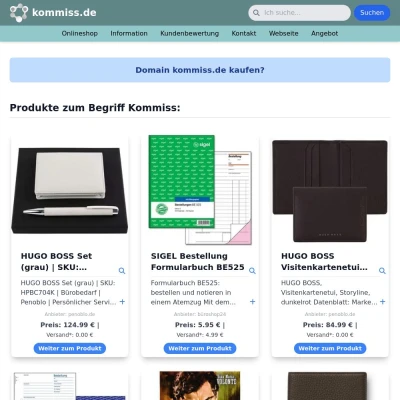 Screenshot kommiss.de