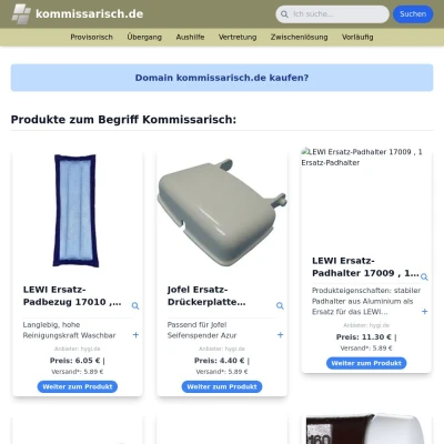 Screenshot kommissarisch.de