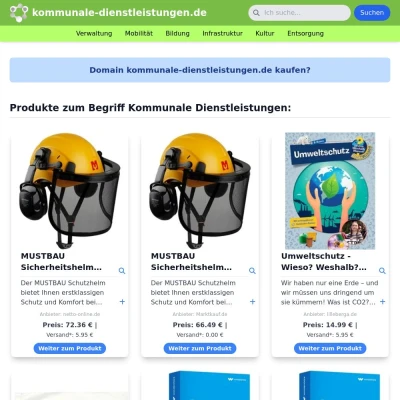 Screenshot kommunale-dienstleistungen.de