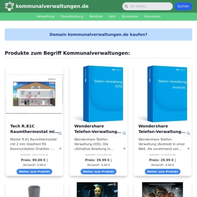 Screenshot kommunalverwaltungen.de