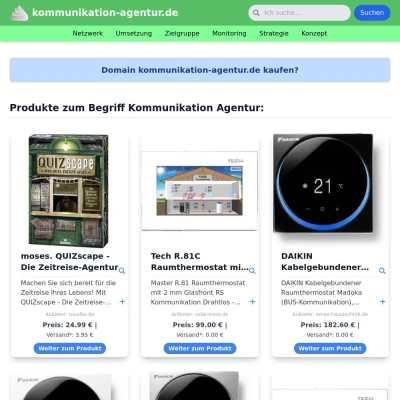 Screenshot kommunikation-agentur.de