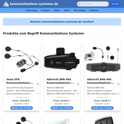 Screenshot kommunikations-systeme.de