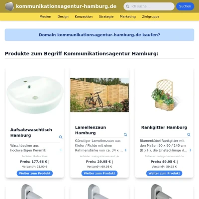 Screenshot kommunikationsagentur-hamburg.de