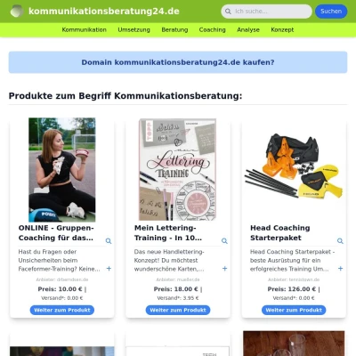 Screenshot kommunikationsberatung24.de