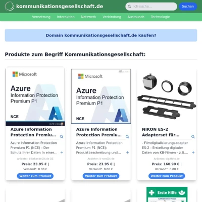 Screenshot kommunikationsgesellschaft.de