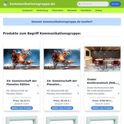 Screenshot kommunikationsgruppe.de