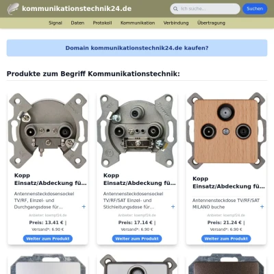 Screenshot kommunikationstechnik24.de