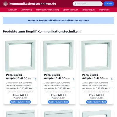 Screenshot kommunikationstechniken.de