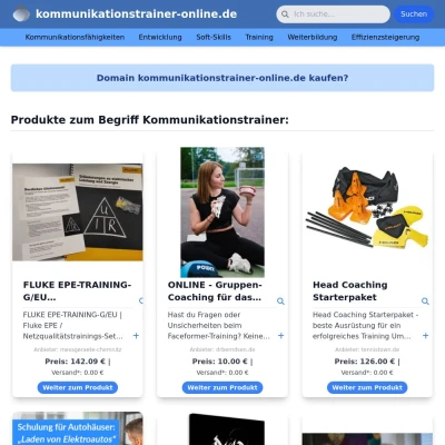 Screenshot kommunikationstrainer-online.de