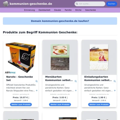 Screenshot kommunion-geschenke.de