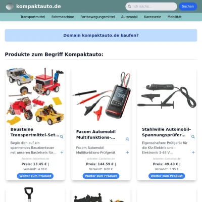 Screenshot kompaktauto.de