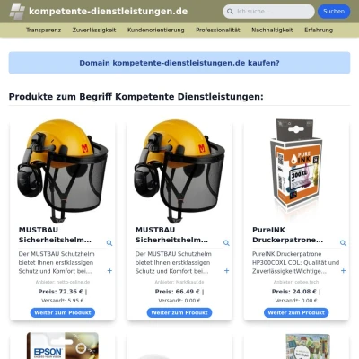 Screenshot kompetente-dienstleistungen.de