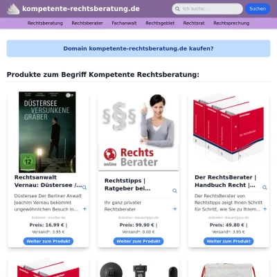 Screenshot kompetente-rechtsberatung.de