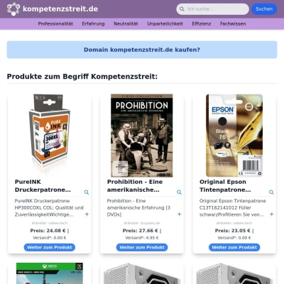 Screenshot kompetenzstreit.de