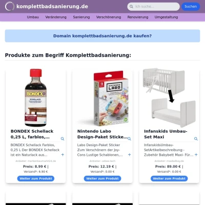 Screenshot komplettbadsanierung.de