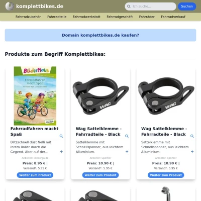 Screenshot komplettbikes.de