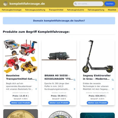 Screenshot komplettfahrzeuge.de