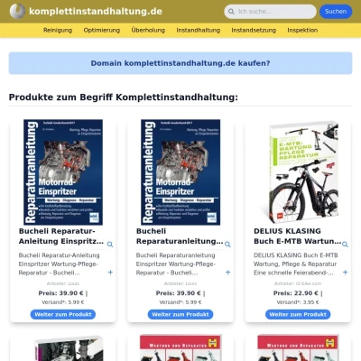 Screenshot komplettinstandhaltung.de