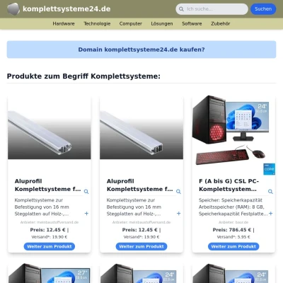 Screenshot komplettsysteme24.de