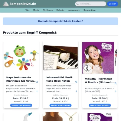 Screenshot komponist24.de