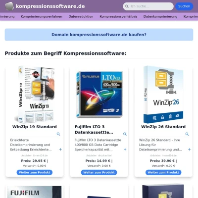 Screenshot kompressionssoftware.de