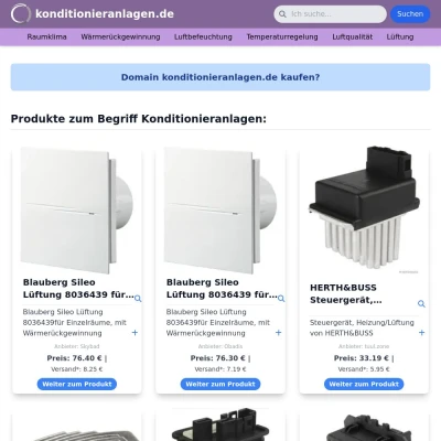 Screenshot konditionieranlagen.de