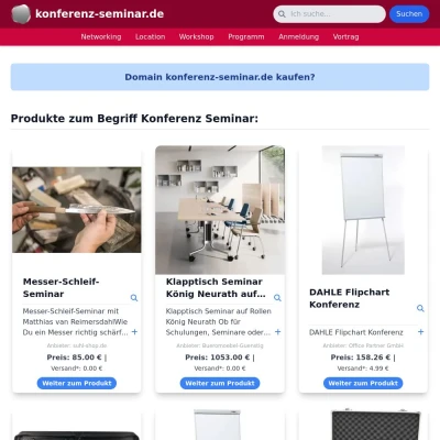 Screenshot konferenz-seminar.de