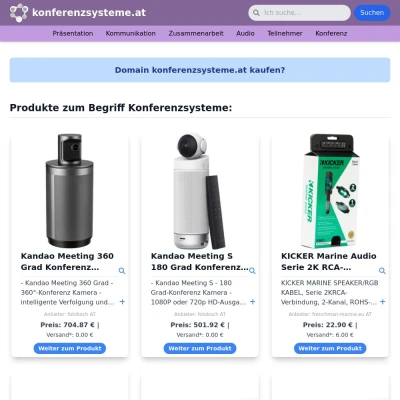 Screenshot konferenzsysteme.at