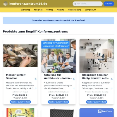 Screenshot konferenzzentrum24.de