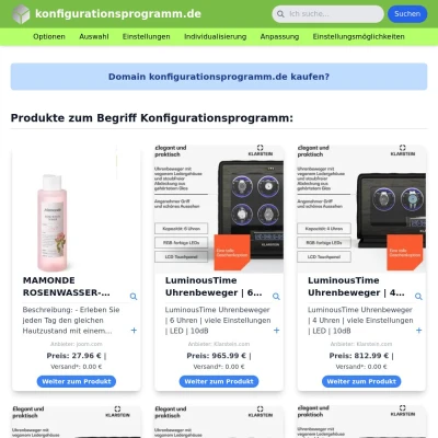 Screenshot konfigurationsprogramm.de