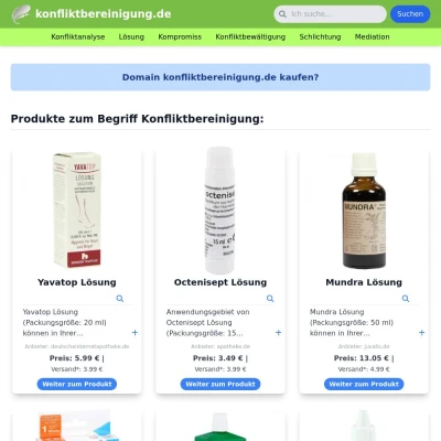 Screenshot konfliktbereinigung.de