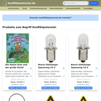 Screenshot konfliktpotenzial.de