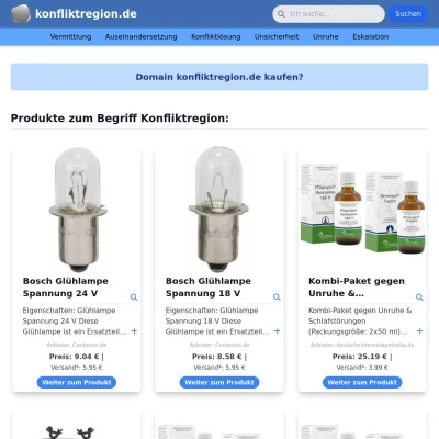 Screenshot konfliktregion.de