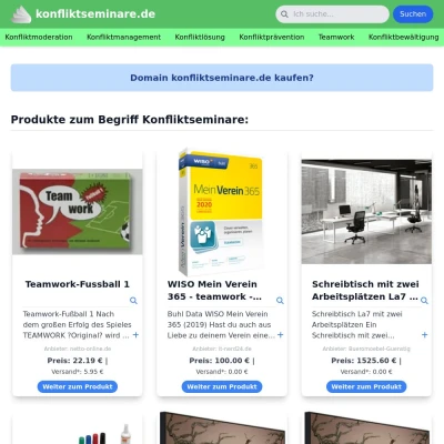 Screenshot konfliktseminare.de