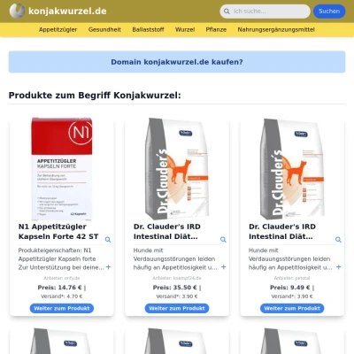 Screenshot konjakwurzel.de