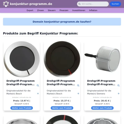 Screenshot konjunktur-programm.de
