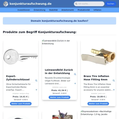 Screenshot konjunkturaufschwung.de