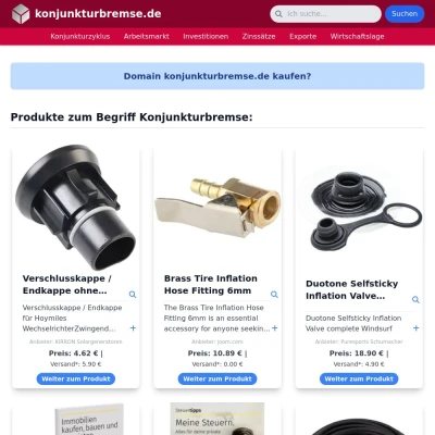 Screenshot konjunkturbremse.de