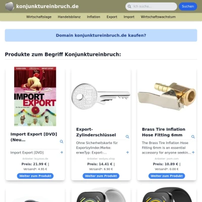 Screenshot konjunktureinbruch.de