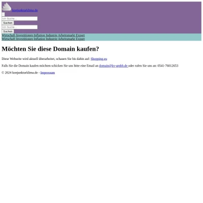 Screenshot konjunkturklima.de