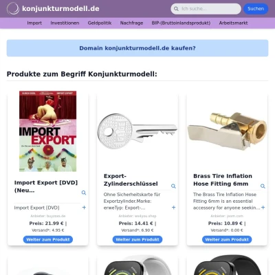 Screenshot konjunkturmodell.de