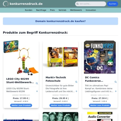 Screenshot konkurrenzdruck.de