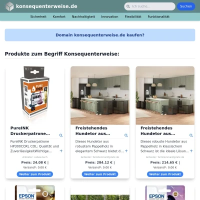 Screenshot konsequenterweise.de